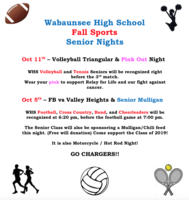 Fall Sports Senior Nights